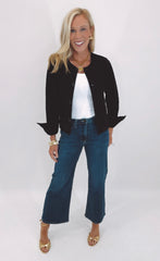 Barrel Denim Jacket (black)