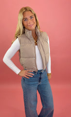 Cool Current Crop Vest (taupe)