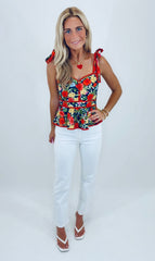 Garden Party Peplum Top