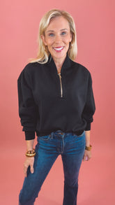 Uptown Half Zip (black)