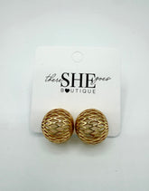 gold dipped stud earring