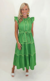 Charleston Charm Dress (green)