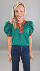 Highland Holiday Top (green)