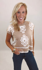 Knit List Top (taupe)