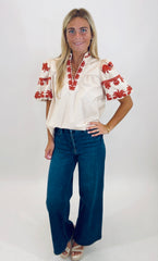 Va Va Bloom Top (ecru)