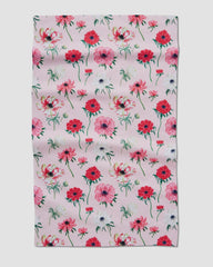 Anemone Garden Flower Tea Towel