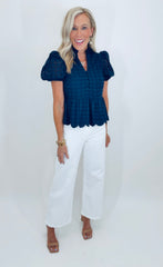 Charm Theory Top (navy)