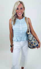 Vintage Whim Top (blue)