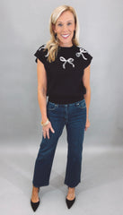 Showstopper Bow Sweater (black)