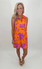 Social Hour Dress (orange)