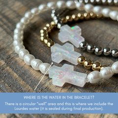 Holy Water Petite Cross Bracelet