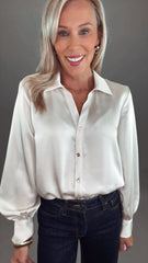 Satin Social Blouse