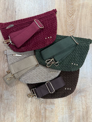 Suede Woven Bum Bag