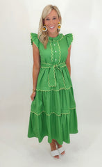 Charleston Charm Dress (green)