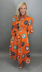 Autumn Medallion Midi Dress