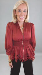 Darling Detail Top (burgundy)