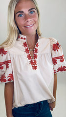 Va Va Bloom Top (ecru)