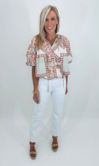 Mosaic Bloom Top