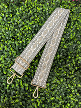 Geometric Guitar Strap (grey)