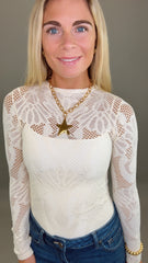 Sheer Confidence Top (cream)