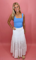Endless Summer Maxi Skirt (white)
