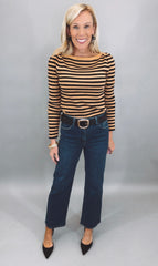 Savvy Stripe Top (black)