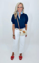 Prep Talk Top (navy)