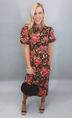Evening Bloom Midi Dress