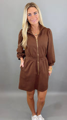 City Stroll Dress (brown)