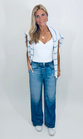 French Terry Denim Pant