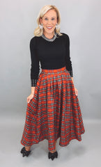 Tartan Tidings Skirt (red)