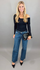 Studded Baggy Jean