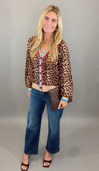 Wild Rainbow Cardigan (tan)