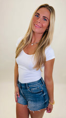 Cap Sleeve Scoop Tee