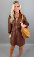 City Stroll Dress (brown)