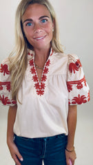 Va Va Bloom Top (ecru)