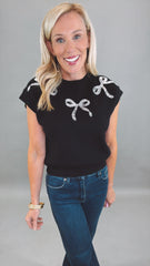 Showstopper Bow Sweater (black)