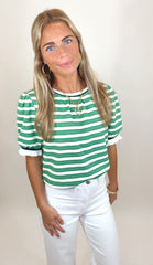 Greenlight Stripe Top