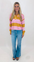 Bold Blitz Polo Sweater