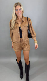 City Saddle Suede Jacket