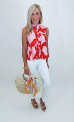 Flounce Factor Top (pink)