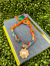 Regal Glow Scarf Necklace