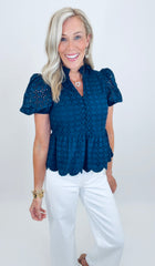 Charm Theory Top (navy)
