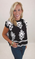 Knit List Top (black)