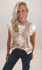 Knit List Top (taupe)