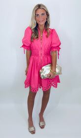 Little Luxe Dress (hot pink)