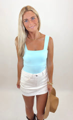 Go-To Denim Skort (ecru)