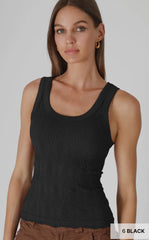 Reversible Lace Texture Tank