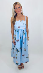 Petals & Plans Midi Dress
