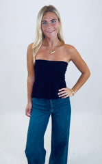 Pucker Up Peplum (black)